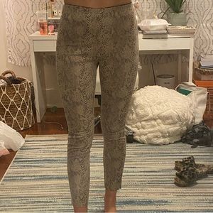 Zara (faux) snakeskin pants